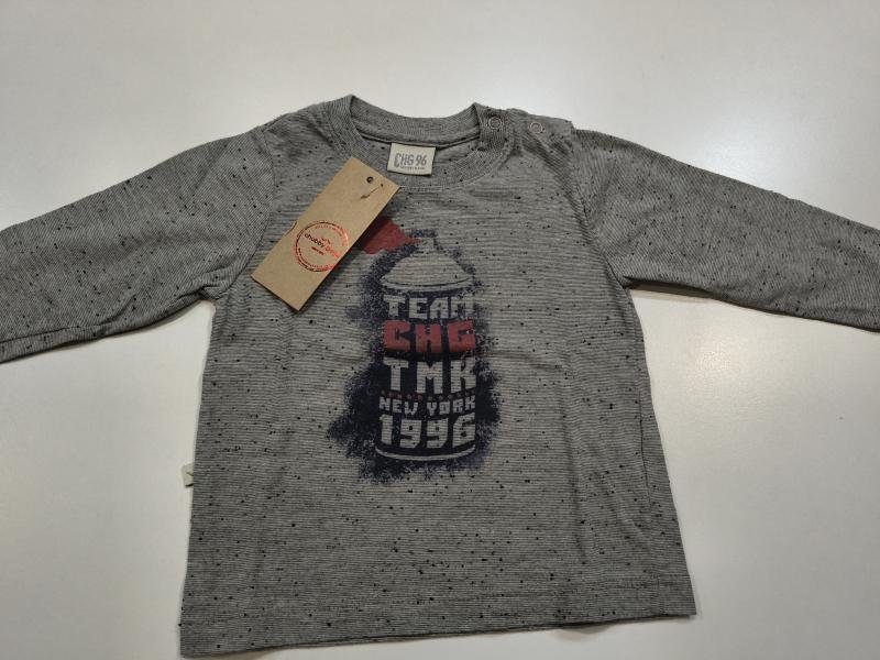 REMERA MANGA LARGA MIL RAYAS BUTONE BB