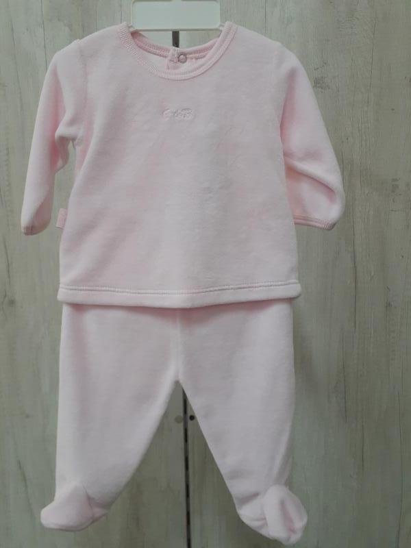 CONJUNTO BATITA RANITA PLUSH ROSA 6M