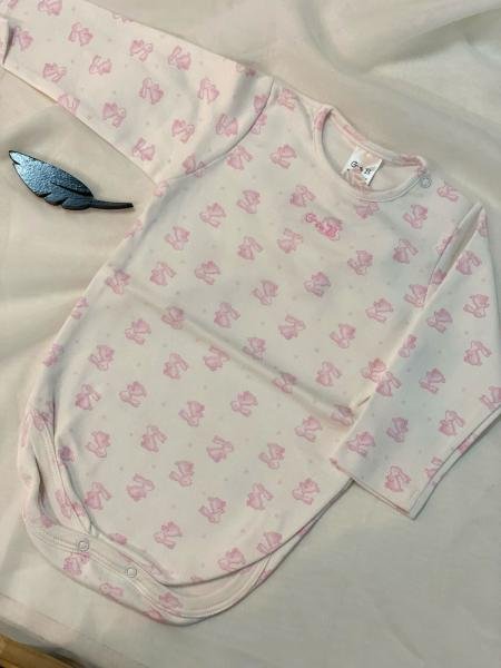 BODY INTERLOCK ESTAMPADO ROSA T.12.M