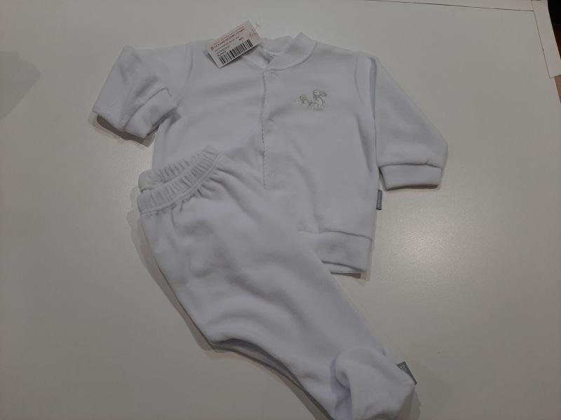 SAQUITO Y RANITA PLUSH  BLANCO TALLE L.