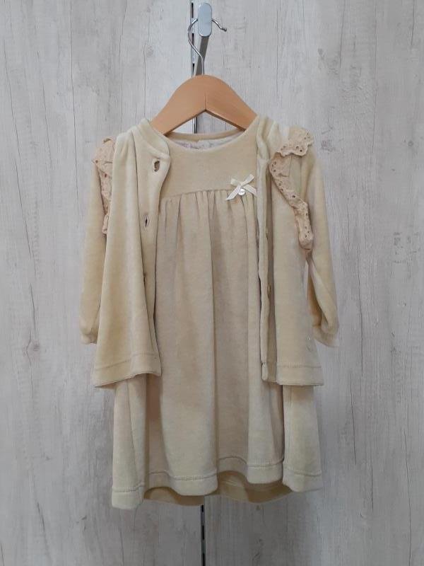 VESTIDO PLUSH CAROLA VAINILLA BB XL