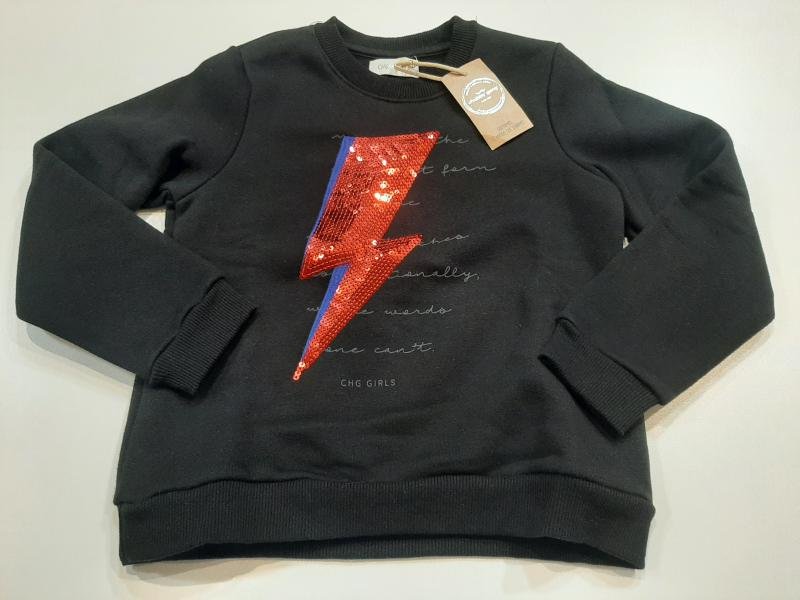 BUZO CLASICO "ROCKERO" NEGRO T 6