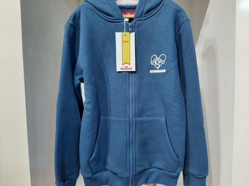 CAMPERA DE ALGODON CLYDE AZUL T.10