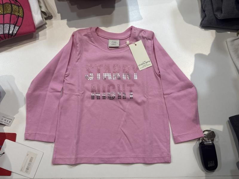 REMERA M/L ROSA CLARO T.02