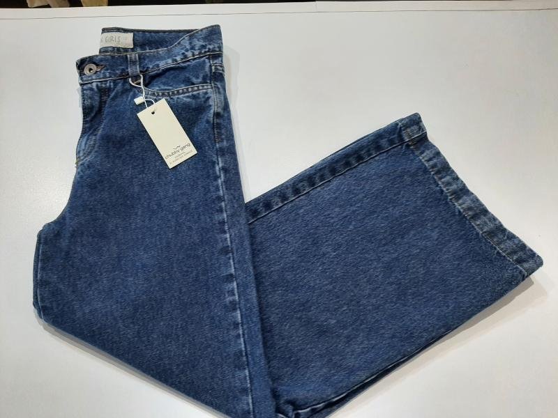 JEAN WIDE BLUE VINTAGE T.10