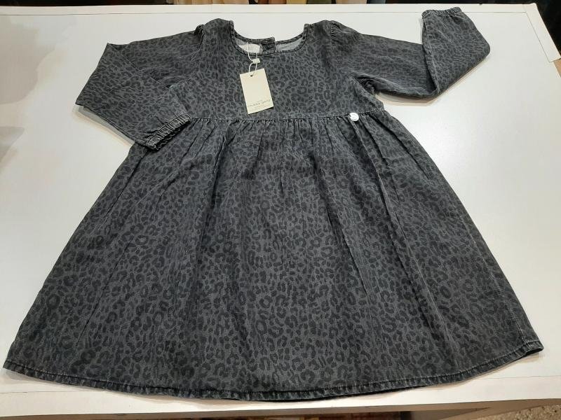 VESTIDO ELASTICO BLACK ANIMAL PRINT T.05
