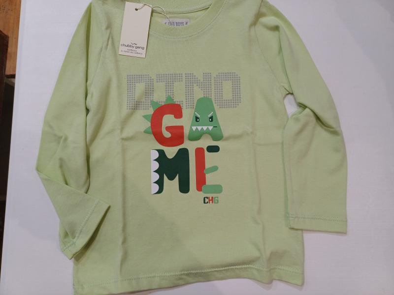 REMERA M/L CLASICA PLAYER BEBE VERDE CLARO T.04