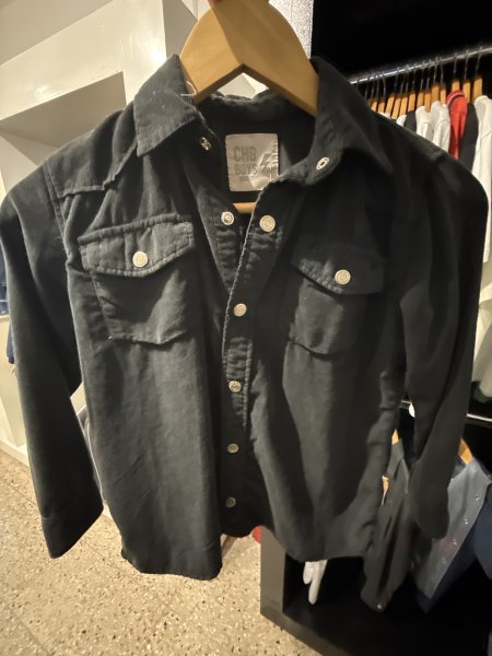 CAMISA CORDEROY VAQUERA NENE NEGRA T.06