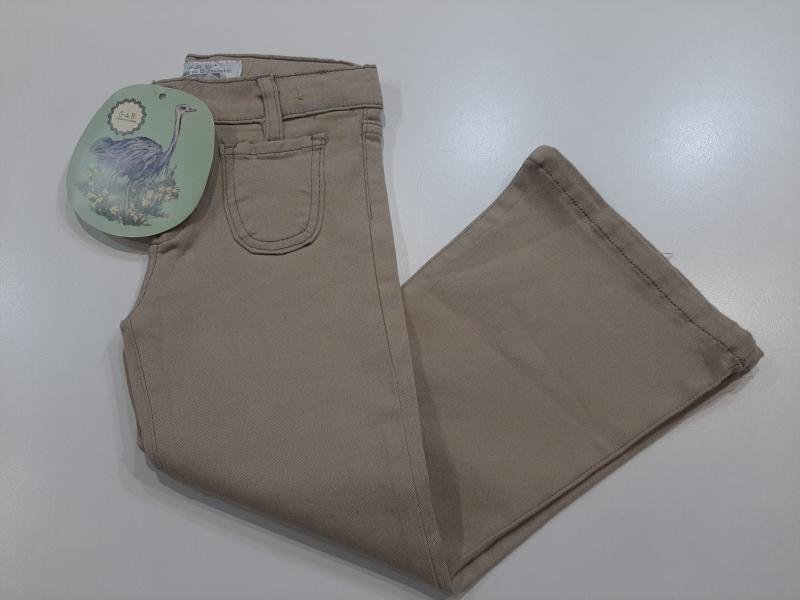 PANTALON MBURUCUYA CORTE JEANERO DE GABARDINA ELASTIZADA BEIGE NENA T.04