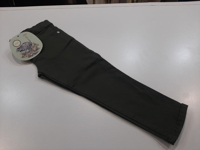 PANTALON ALARCE DE GABARDINA VARON VERDE MILITAR T.04