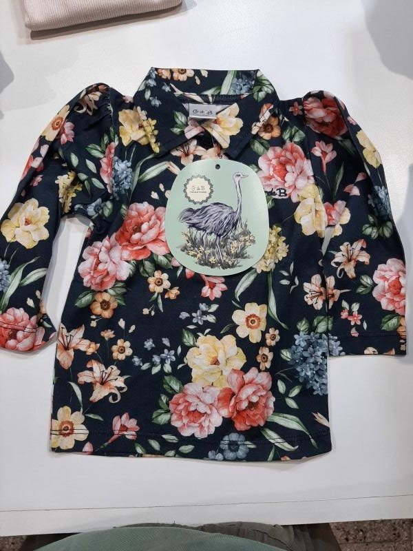 CHOMBA LUPINOS M/L EN JERSEY ESTAMPADA BEBA T.12.M