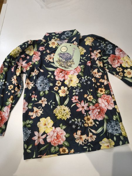 CHOMBA LUPINOS M/L EN JERSEY ESTAMPADA BEBA T.3.A