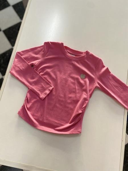 REMERA RUFFLES M/L ROSA T.12