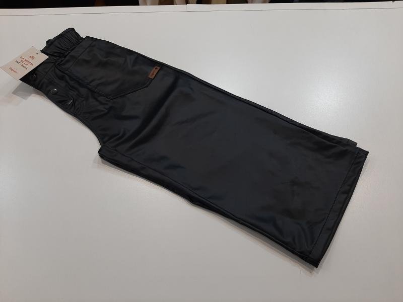 PANTALON ENGOMADO NENA NEGRO T.06