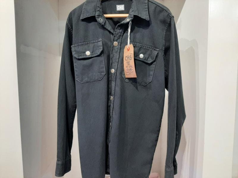 CAMISA DE JEAN BLACK M/L VARON T.10