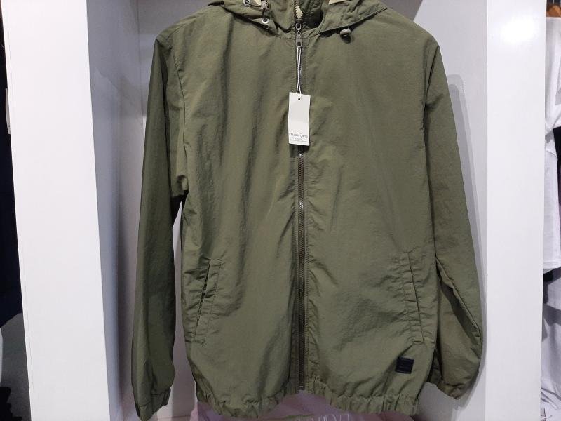 CAMPERA ROMPEVIENTO TRENCH C/CAP NENE VERDE OSCUTO T.14