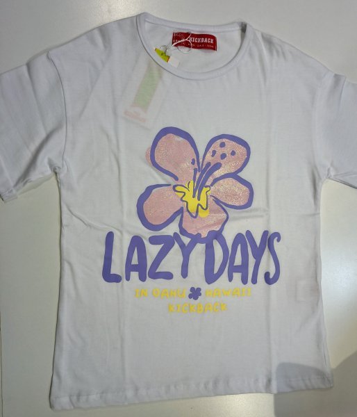 REMERA LAZY DAYS BLANACA T:02