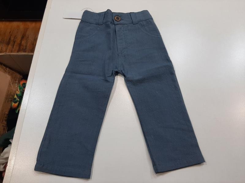PANTALON MATE AZUL BEBE T.12.M