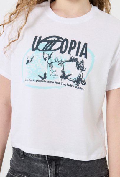 REMERA UTOPIA BLANCA T.10