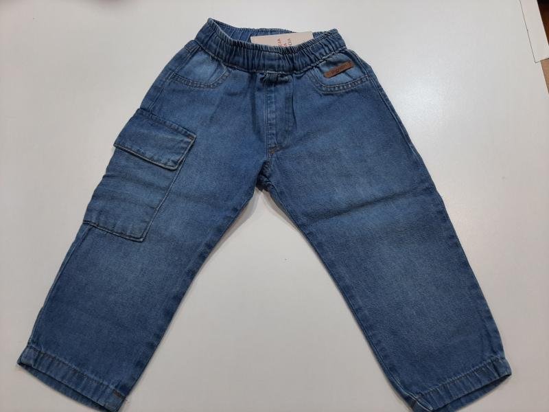 PANTALON DENIM CARGO BEBE T.XXL