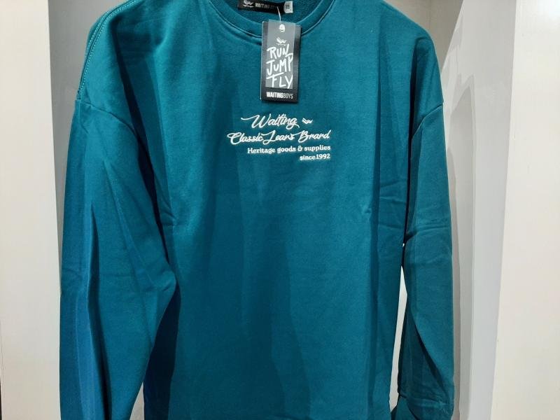 BUZO C RED RUSTICO OVERSIZE T.18 VERDE