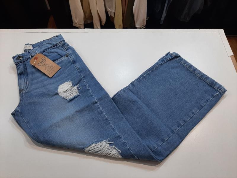 PANTALON DENIM RECTO JEAN WIDE T.12