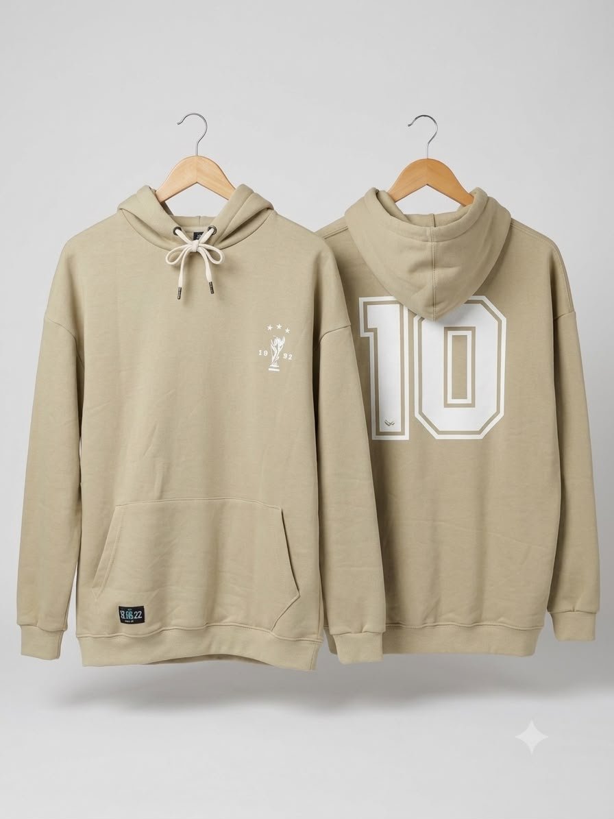 CANGURO BEIGE FRISA OVERSIZE (ESTAMPA 10) T:18