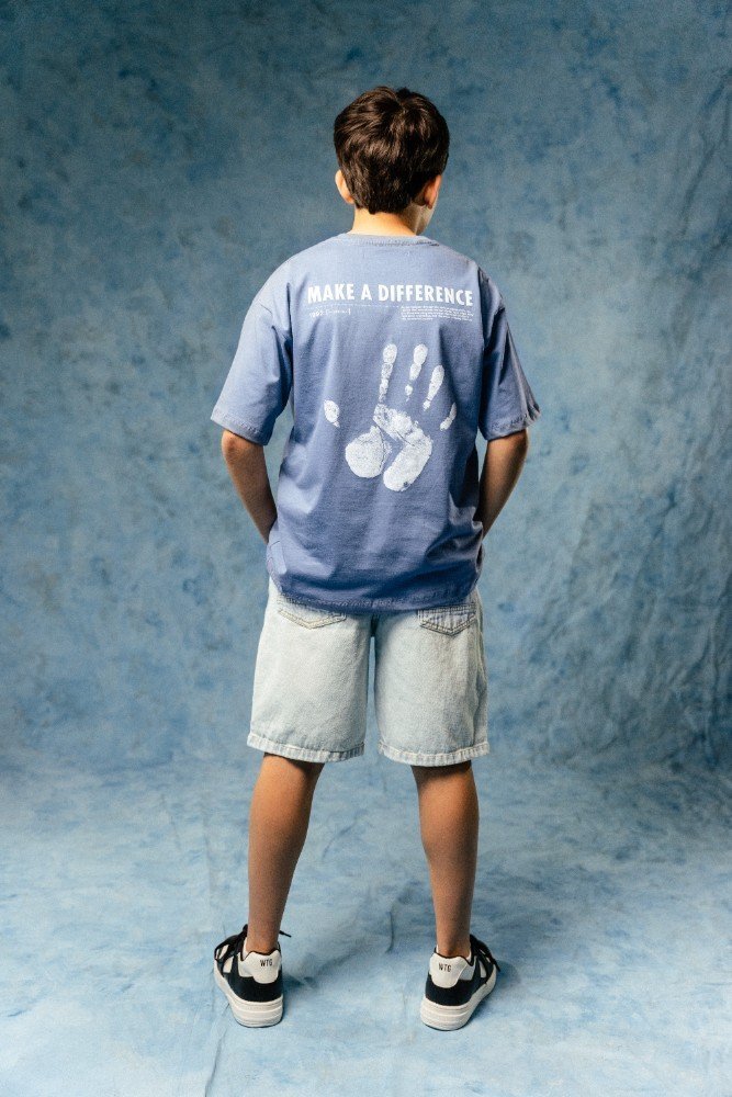 REMERA MC OVERSIZE ESPALDA T.16