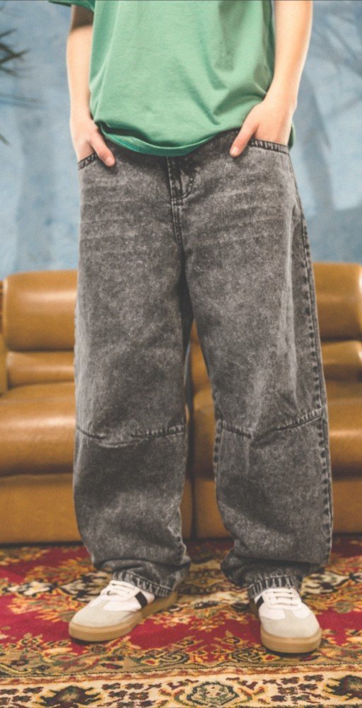 PANT JEAN BALLON CON RECORTE T.12
